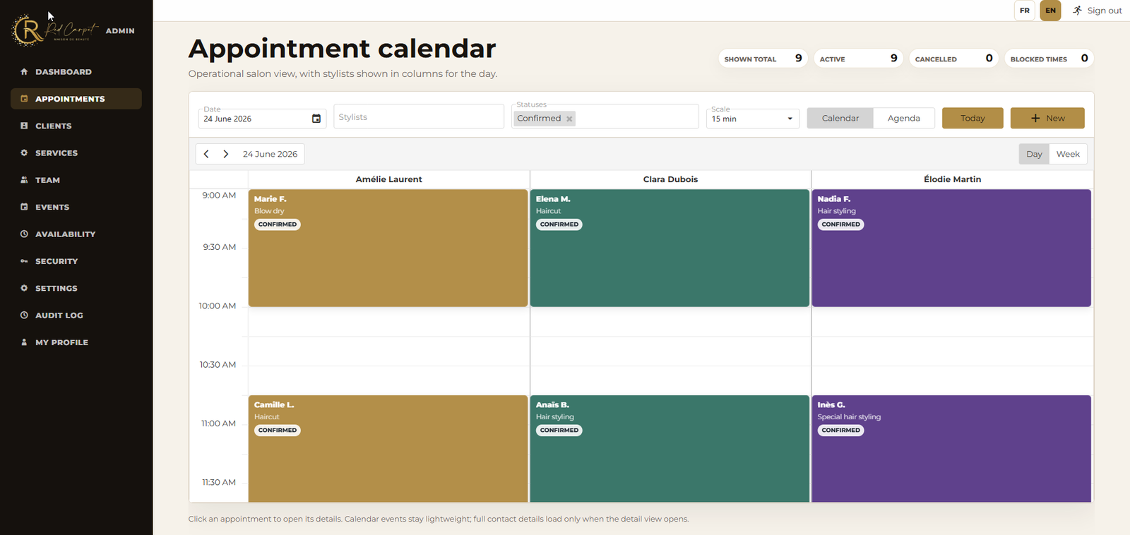 Web application built by HMF Solutions